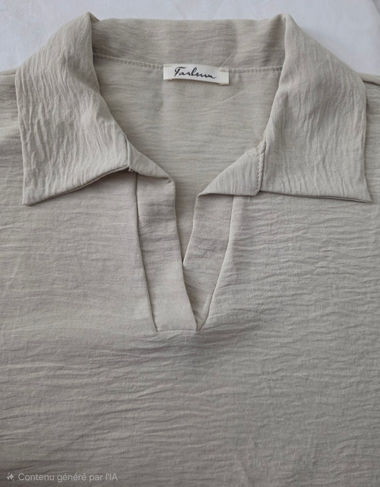 Ensemble fluide Salma beige