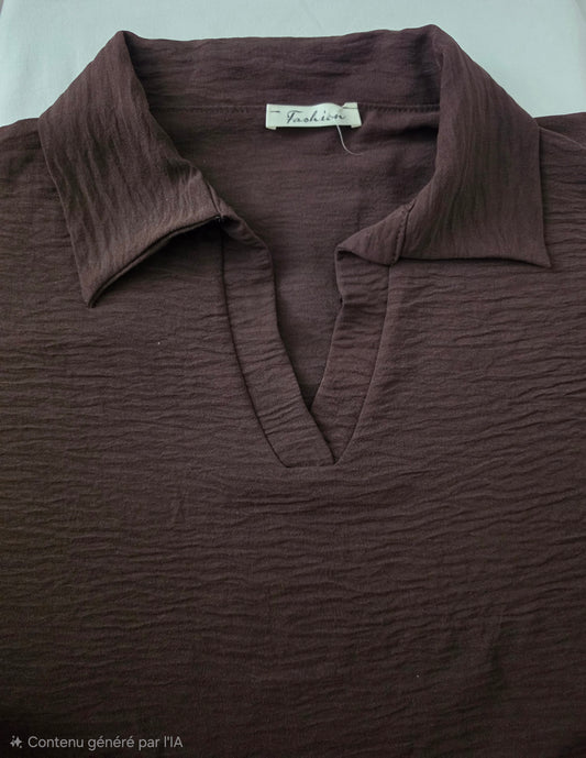 Ensemble fluide Salma marron
