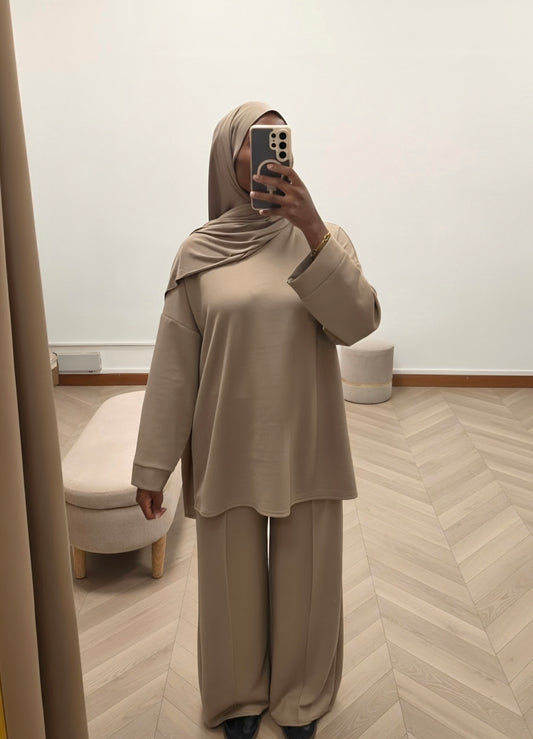 Ensemble confort Shirine taupe