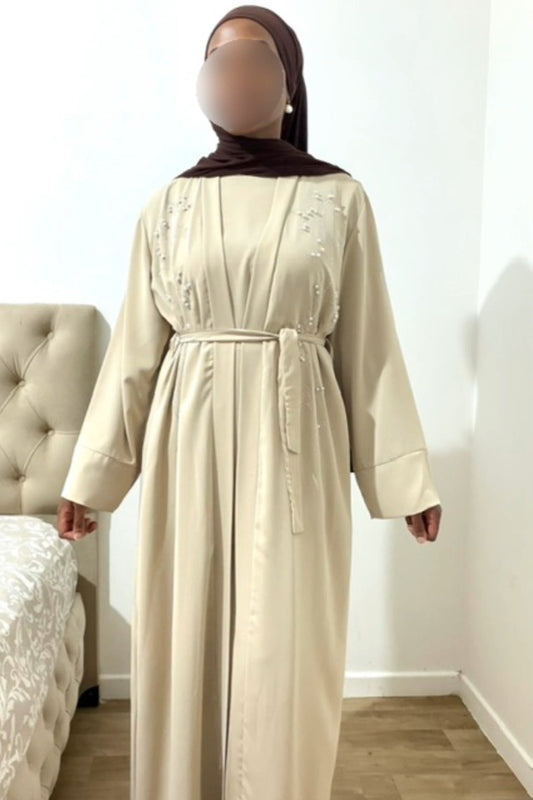 Ensemble Abaya Nour beige