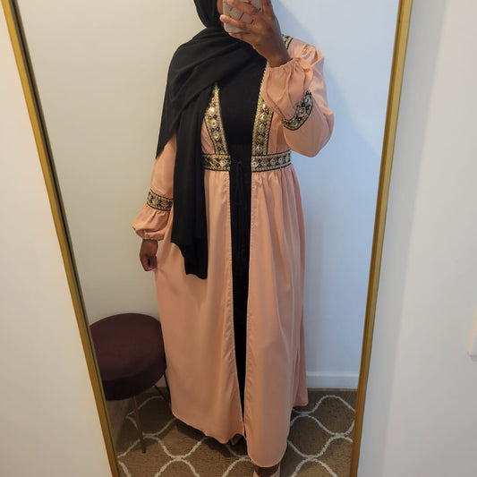 Kimono Layna Rose saumon