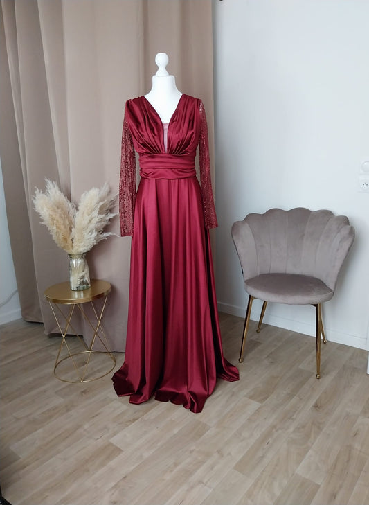 Robe Imany Bordeaux