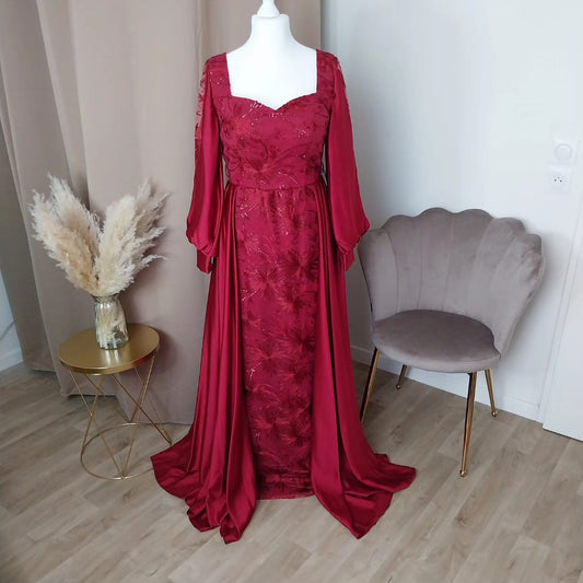 Robe Kamila Bordeaux