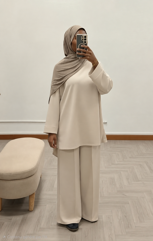Ensemble confort Shirine beige